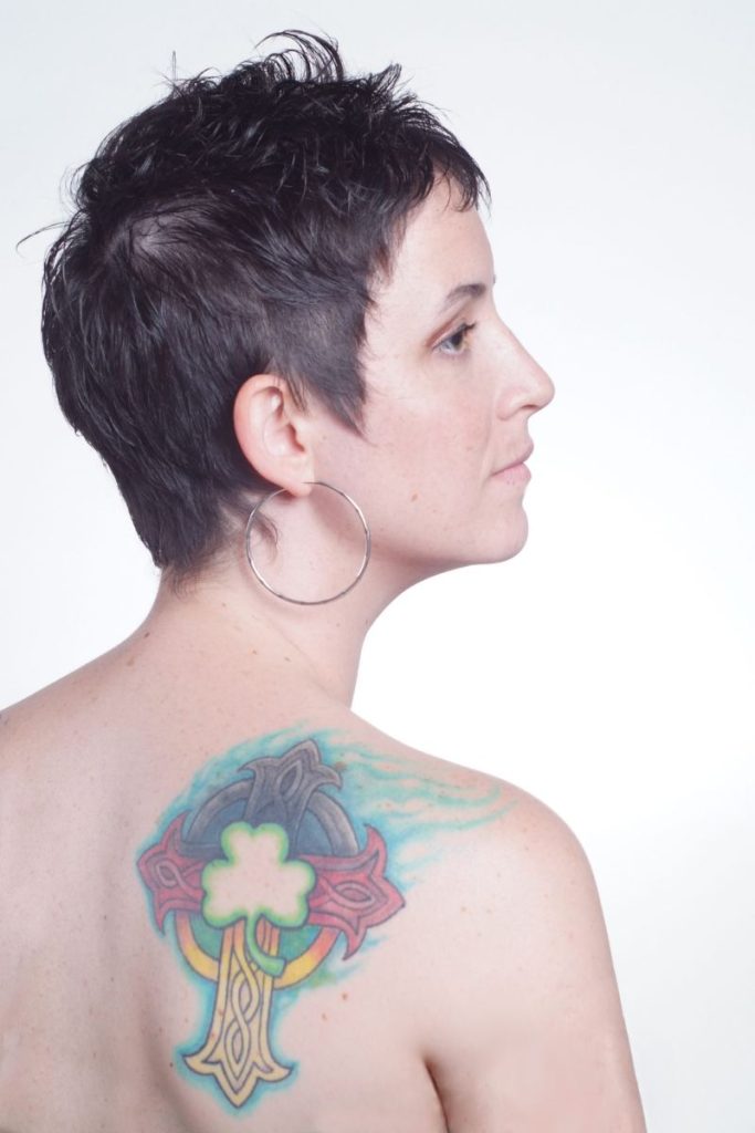 Precision pixie cut, styled at Olympia Salon